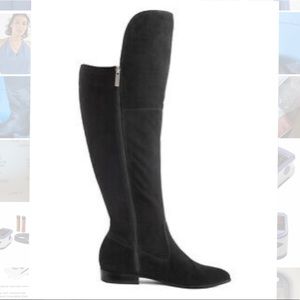 PLUS SIZE Extra Wide Calf 24” 8W Suede Over-the-Knee Boot by Part & Parcel Black